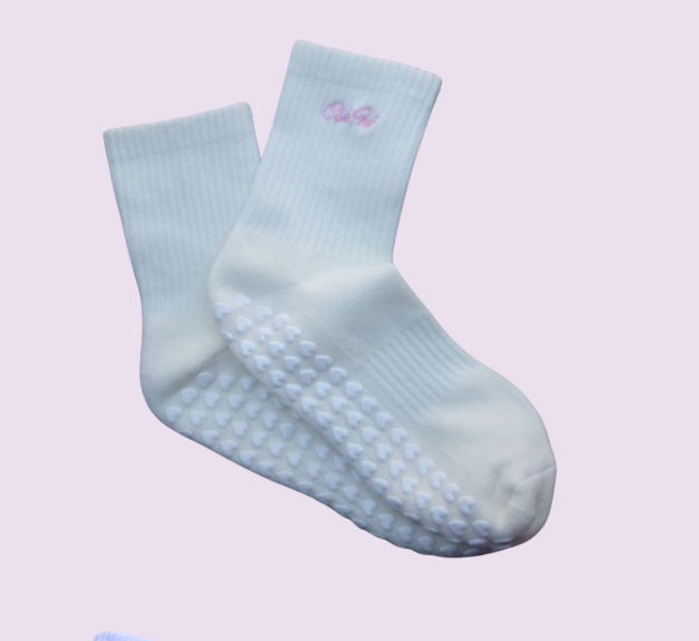 Classic White Grip Socks